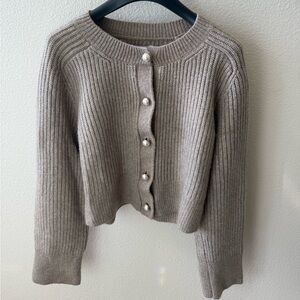 cropped cardigan sweater